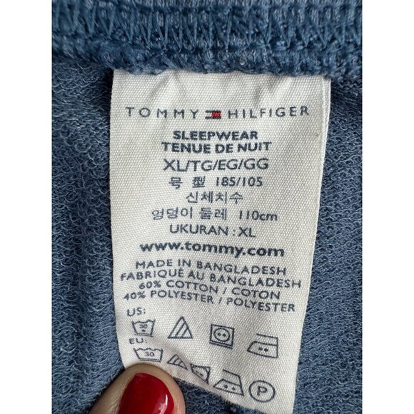 Tommy Hilfiger Mens Blue Sleepwear Shorts XL Cotton Blend - PreOwned - Picture 6 of 10